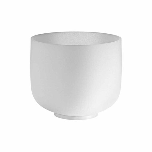 CUENCO DE CUARZO CHAKRA DE LA CORONA - MEINL SONIC ENERGY - CSB8B - BLANCO
