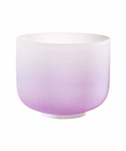 CUENCO DE CUARZO DE COLORES CHAKRA DE LA CORONA - MEINL SONIC ENERGY - CSBC8B - MORADO