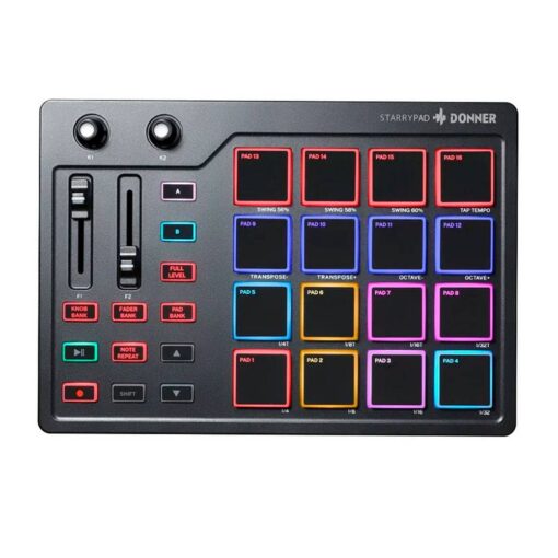 CONTROLADOR PAD MIDI DPD‑16 – Starrypad – DONNER – EC3305