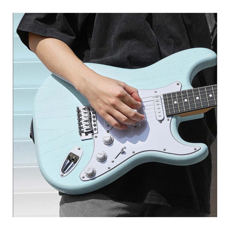 GUITARRA ELÉCTRICA – DST-80 SURF GREEN ELECTRIC GUITAR WITH AMPLIFIER ...