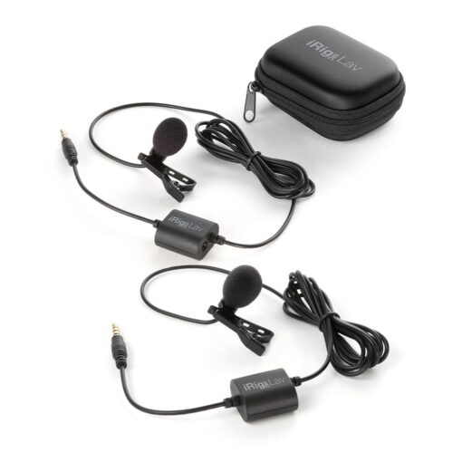 PAR DE MICRÓFONOS PECHEROS – iRig Mic Lav 2 Pack Compact Lavalier Microphones – IK MULTIMEDIA – IP-IRIG-MICLAV2P-IN