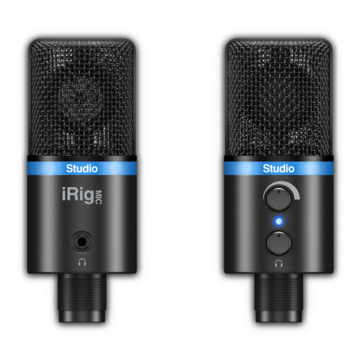 MICRÓFONO – iRig Mic Studio Ultra‑Portable Large‑Diaphragm Digital Condenser Microphone – IK MULTIMEDIA – IP‑IRIG‑MICSTDBLA‑IN