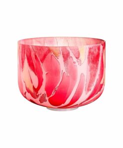 CUENCO DE CUARZO DE MÁRMOL CHAKRA RAIZ - MEINL SONIC ENERGY - MCSB10C - ROSADO