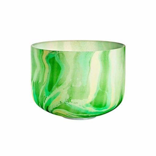 CUENCO DE CUARZO DE MÁRMOL CHAKRA DEL CORAZON - MEINL SONIC ENERGY - MCSB10F - VERDE