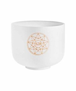 CUENCO DE CUARZO SOLFEGGIO CHAKRA PLEXO SOLAR - MEINL SONIC ENERGY - SOLCSB8-528 - BLANCO