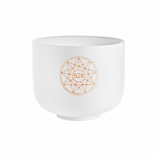 CUENCO DE CUARZO SOLFEGGIO CHAKRA PLEXO SOLAR - MEINL SONIC ENERGY - SOLCSB8-528 - BLANCO