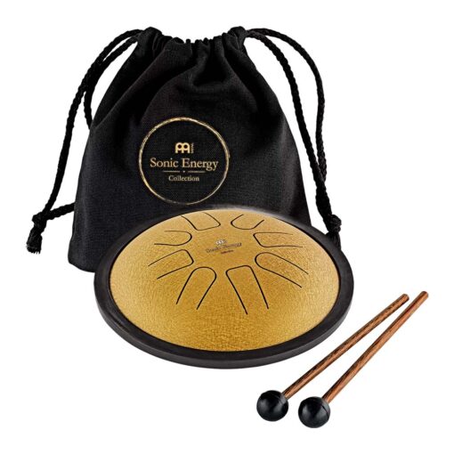 TAMBOR DE LENGÜTAS DE ACERO PEQUEÑO - MEINL SONIC ENERGY - SSTD3G - DORADO