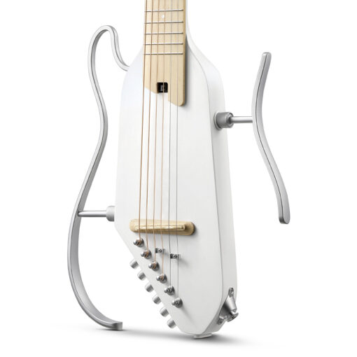 Guitarra electroacústica - Donner HUSH I Pro Metallic White - EC6868