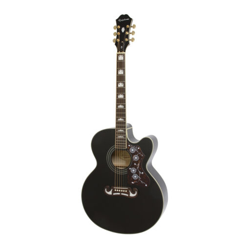 Guitarra electroacústica - J‑200 EC Studio Black - Epiphone - EEJ2BKGH1