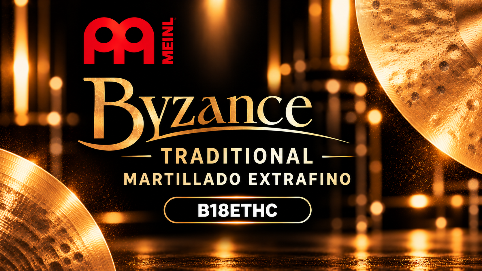 Címbalo Byzance en dorado y negro