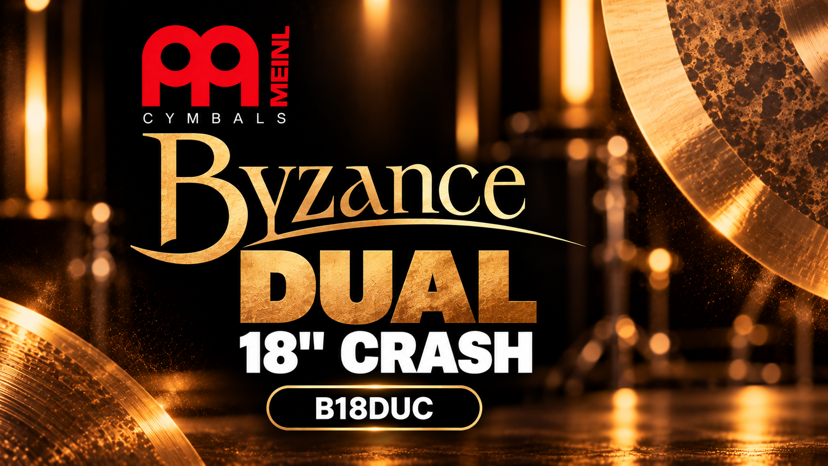 Címbalos Meinl Byzance Dual 18″ Crash