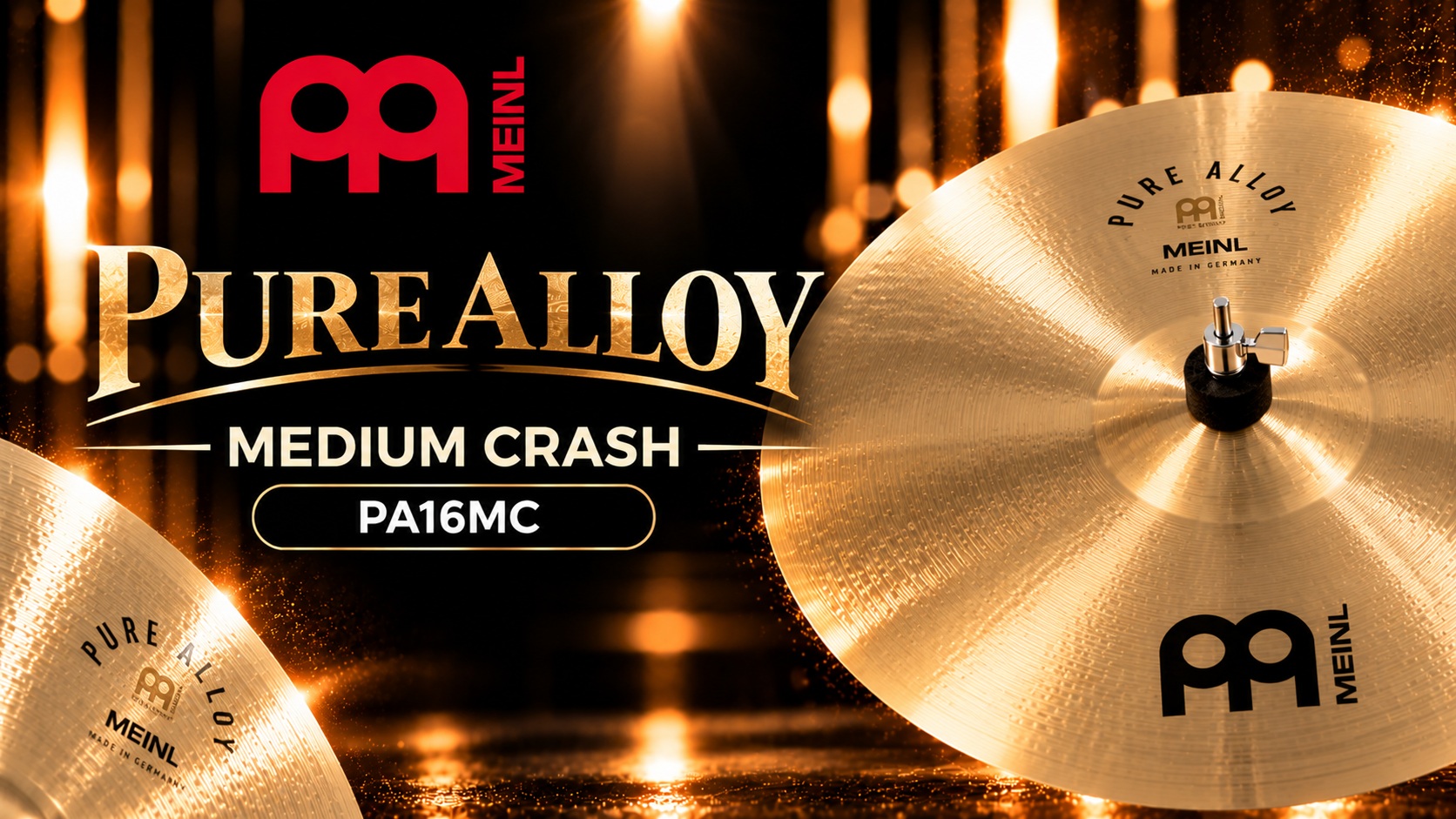 Platillo Meinl Pure Alloy Dorado