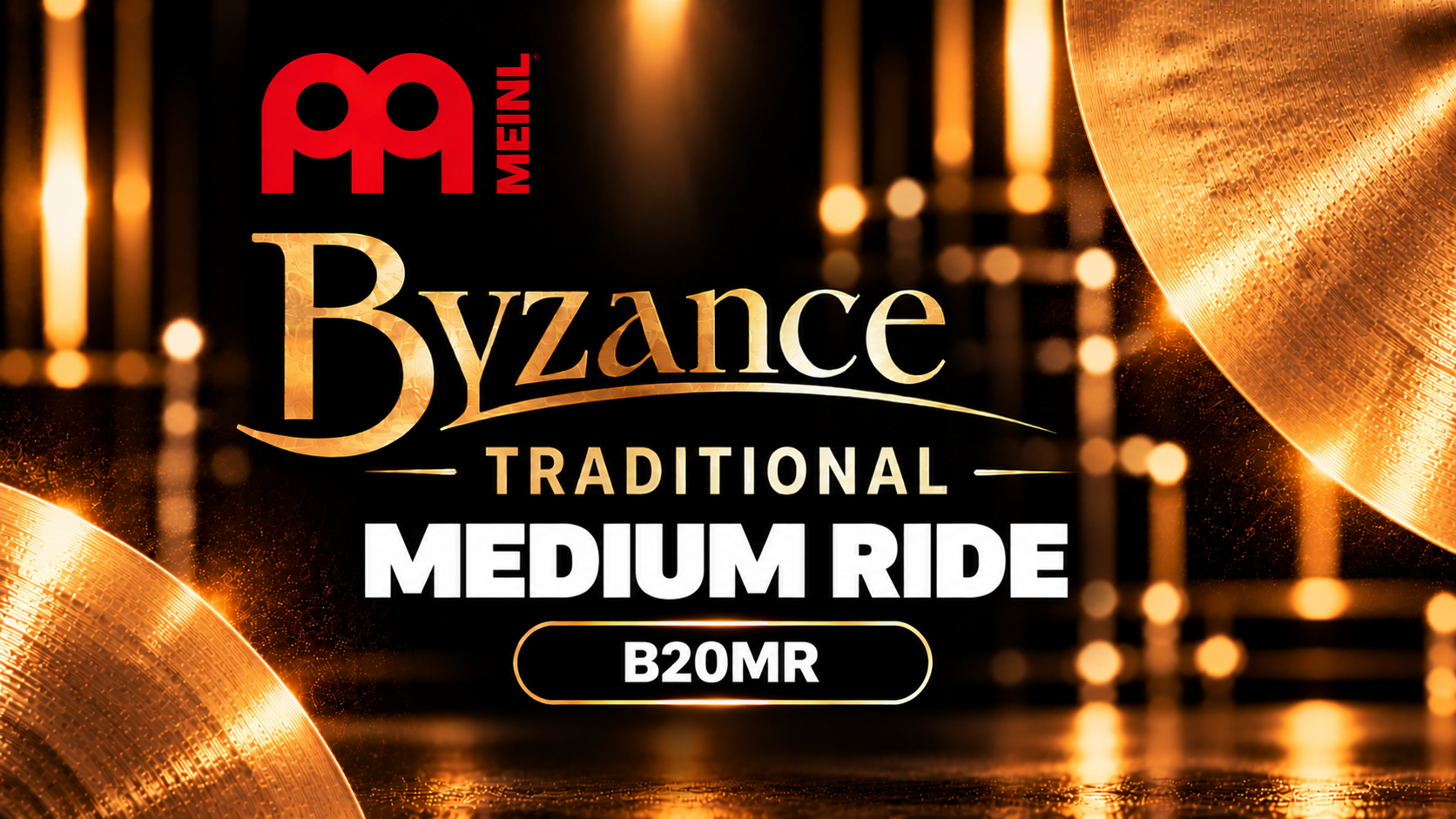 Póster dorado Meinl Byzance Medium Ride