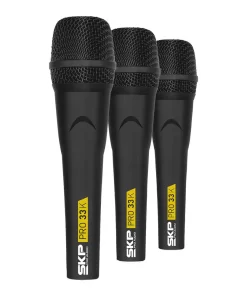 Set de 3 micrófonos dinámicos - SKP Audio - PRO-33K