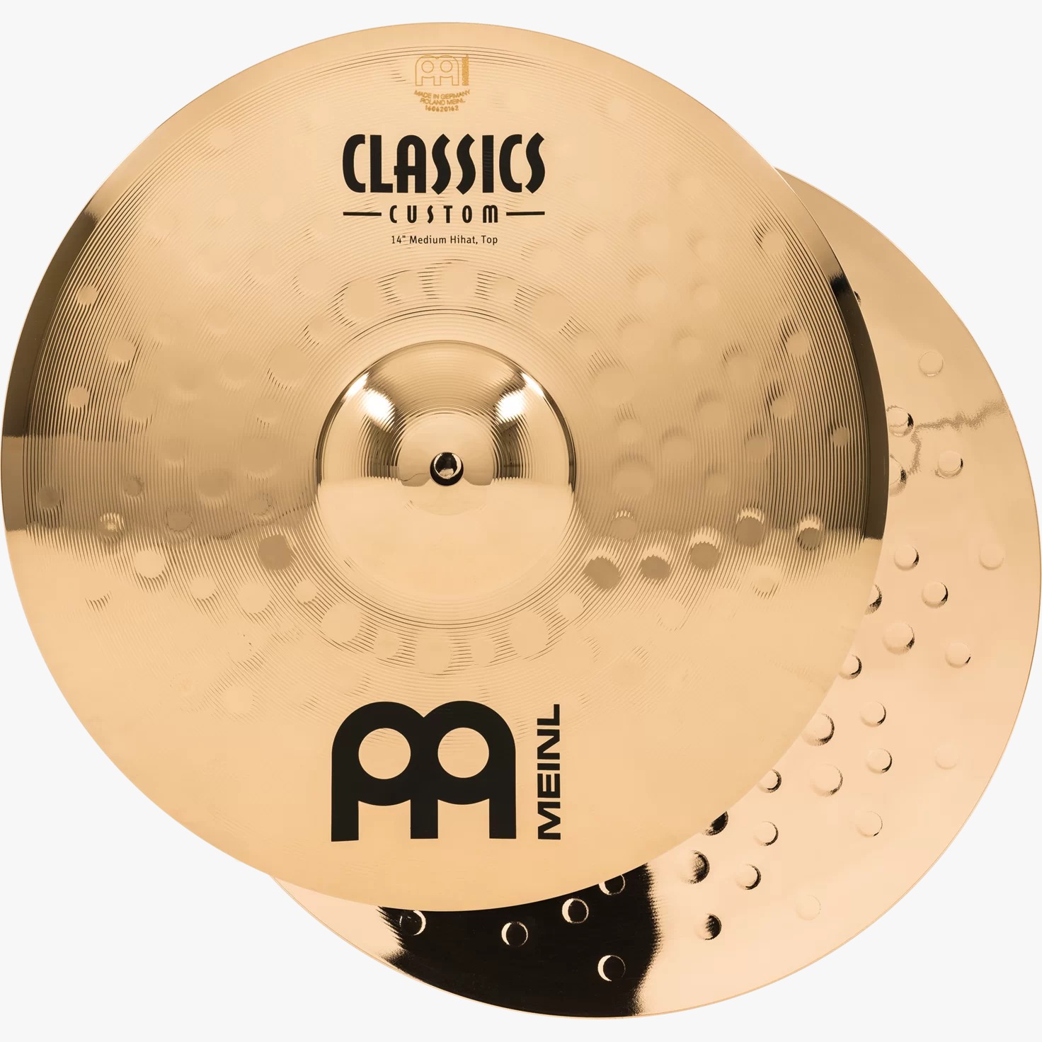 Cymbal 14 Hi-Hat Pair Medium Hi-Hat Brilliant – Meinl Cymbals – CC14MH-B 01