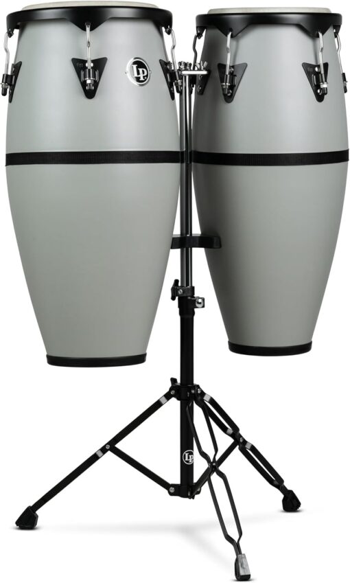 10-11 DISCOVERY CONGA SET W/STD - SLATE GREY - LATIN PERCUSSION - LP646D-SG