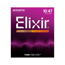 Cuerdas Elixir 11002 para Guitarra Acústica 80/20