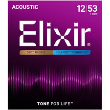 Cuerdas Elixir 11050 para Guitarra Acústica 80/20