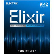 Cuerdas Elixir 12000 para Guitarra Eléctrica POLYWEB