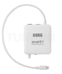 Interfaz de Audio y MIDI KORG plugKEY para iPhone y iPad Blanca - PLUGKEY-WH